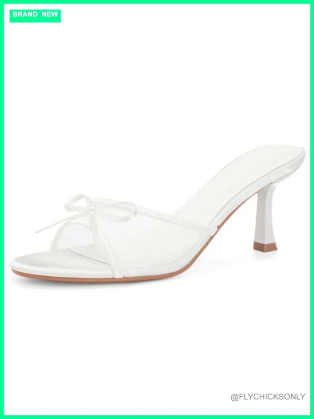Women's Kitten Heels Open Round Toe Slip On Mesh Mid Heeled Sandals